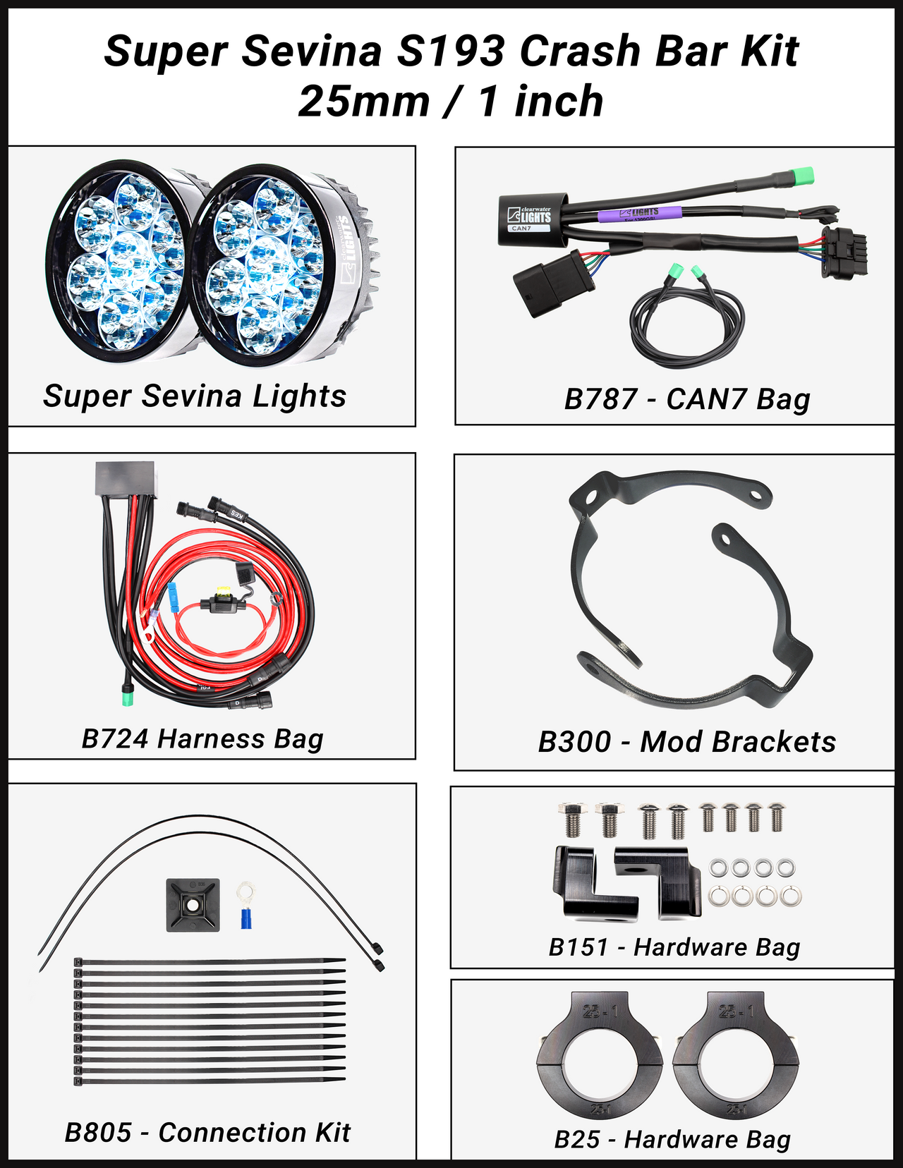 Super Sevina (BMW R1300GS) LED Lights